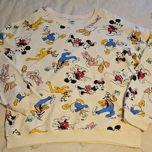 Disney Women's Sweater with Mickey and Friends in Multicolor 🟢🟢